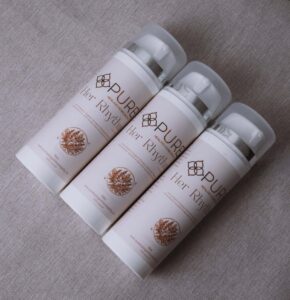 Her Rhythm Hormone Wild Yam Cream bottles