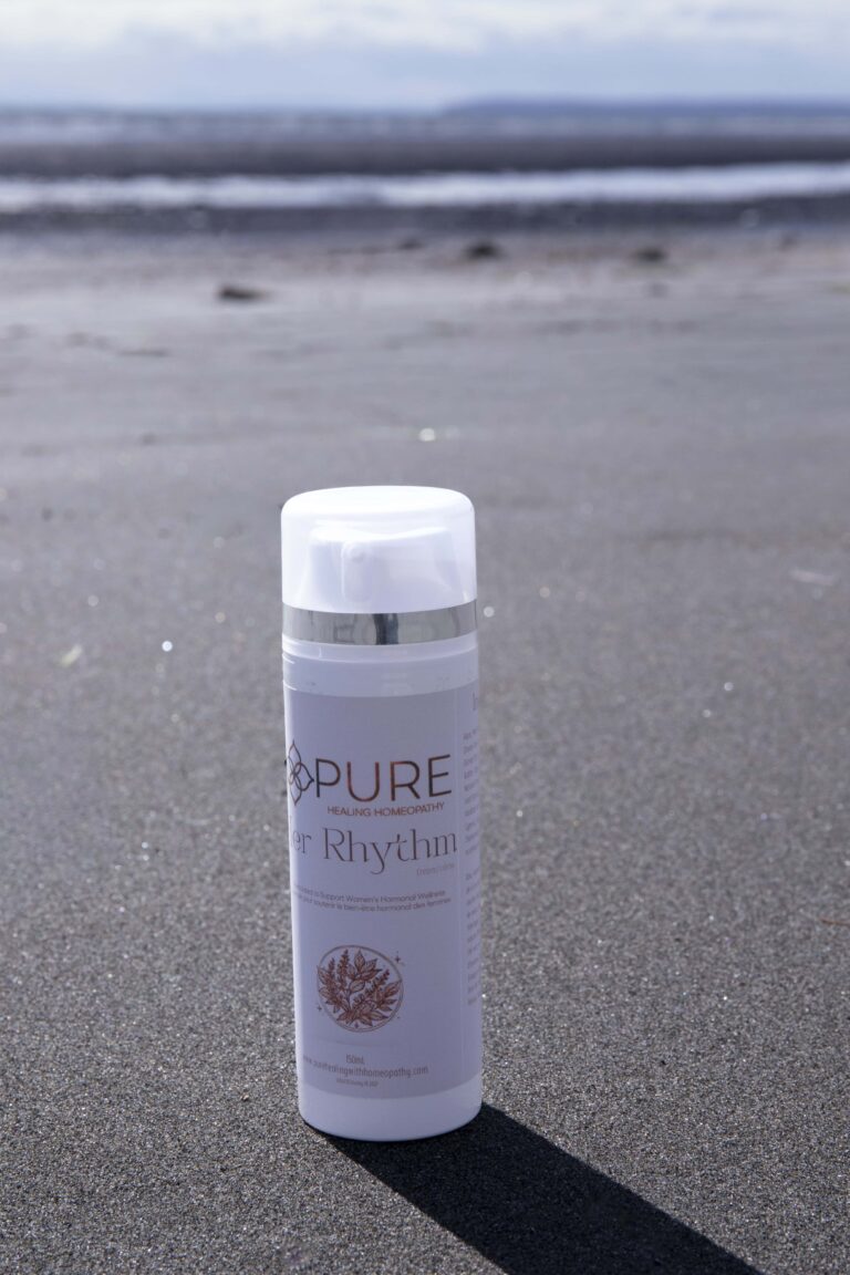 Her Rhythm Hormone Yam Cream on Beach